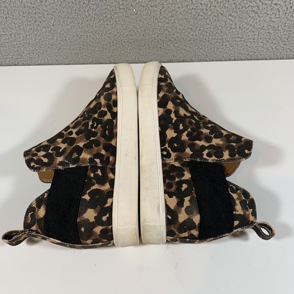 Steve Madden Wedge Sneakers Crushin Women’s 9 Leopard High Top Slip On - Picture 5 of 8